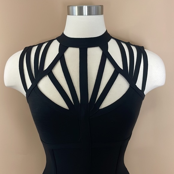 29. BEBE Bandage Dress - Picture 3 of 6